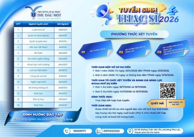 Thông báo tuyển sinh đào tạo Thạc sĩ Công tác xã hội