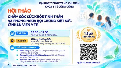 HỘI THẢO CHĂM SÓC SỨC KHỎE TINH THẦN VÀ PHÒNG NGỪA HỘI CHỨNG KIỆT SỨC Ở NHÂN VIÊN Y TẾ